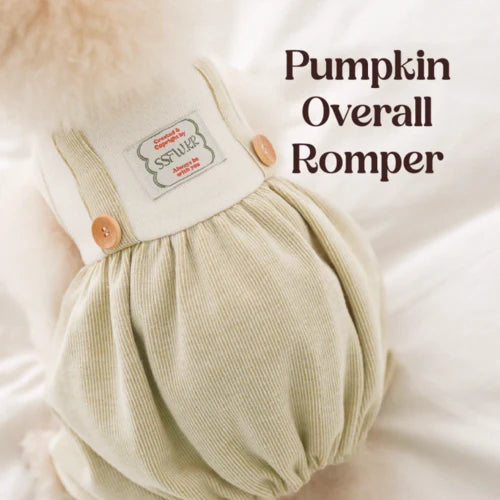 SSFW - Pumpkin Overall Romper (Pistachio) Small