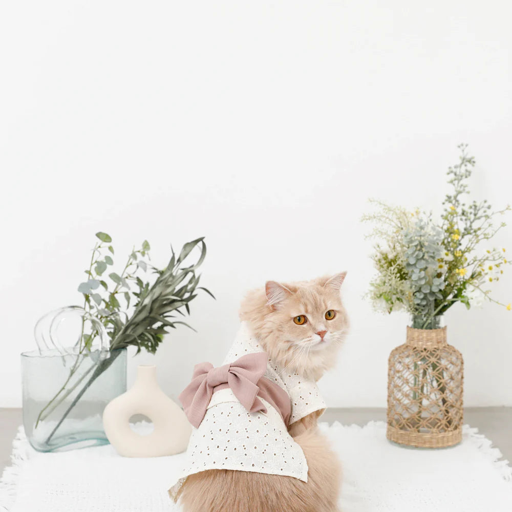 monchéri ivory flower yukata (size M)