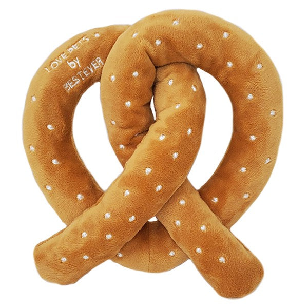 Stuffed Pretzel Dog Toy