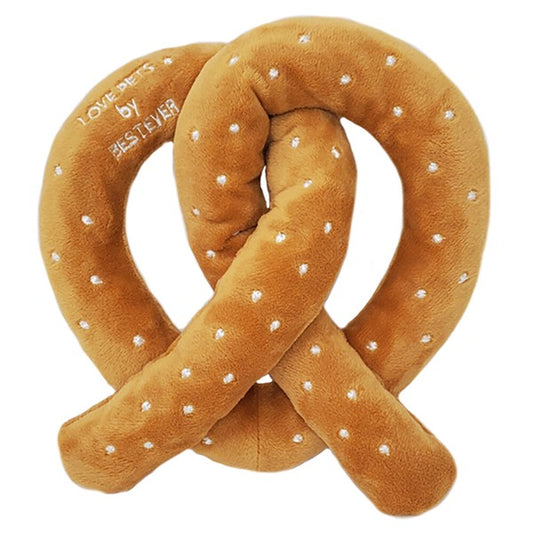 Stuffed Pretzel Dog Toy