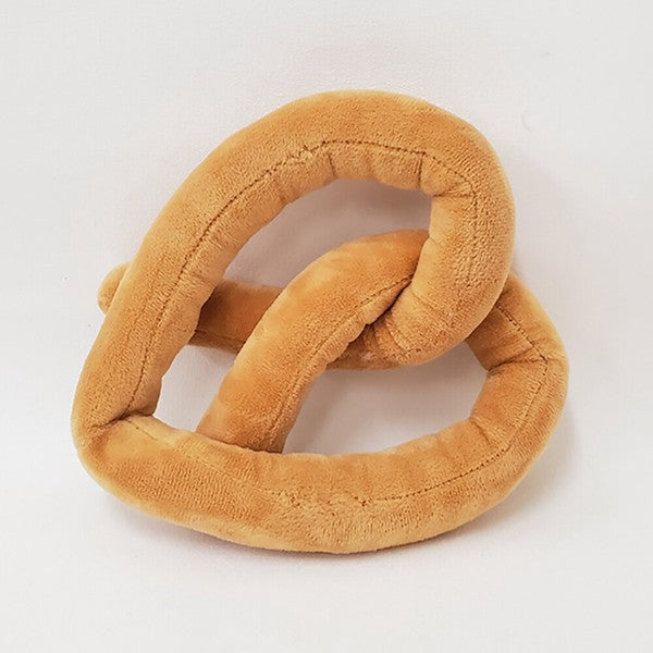 Stuffed Pretzel Dog Toy