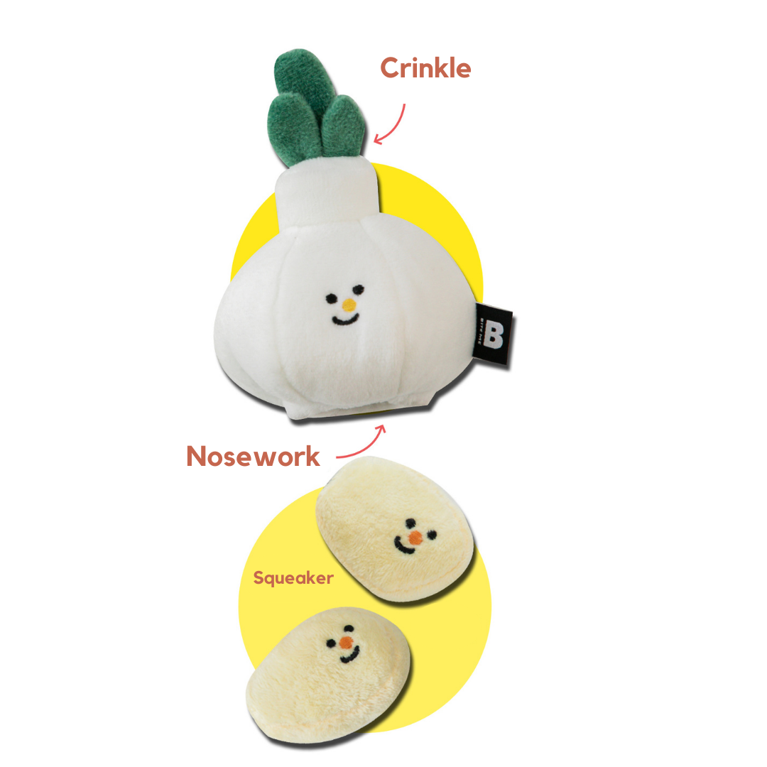 Smiling Garlic Nosework Toy