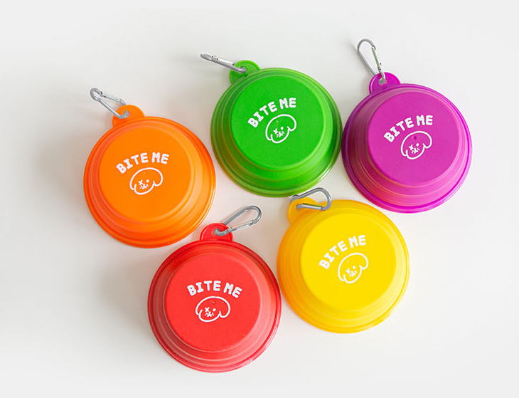 Foldable Silicone Bowl for Dogs (Vivid)