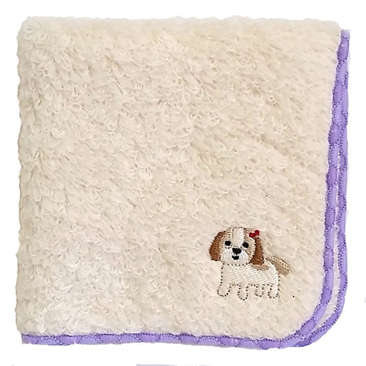 Japan Embroidered Handkerchief - Shih Tzu