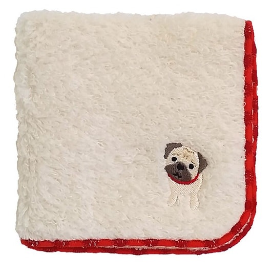 Japan Embroidered Handkerchief - Pug