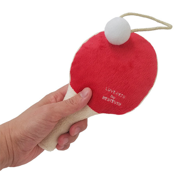 Table Tennis Racket Dog Plush Toy