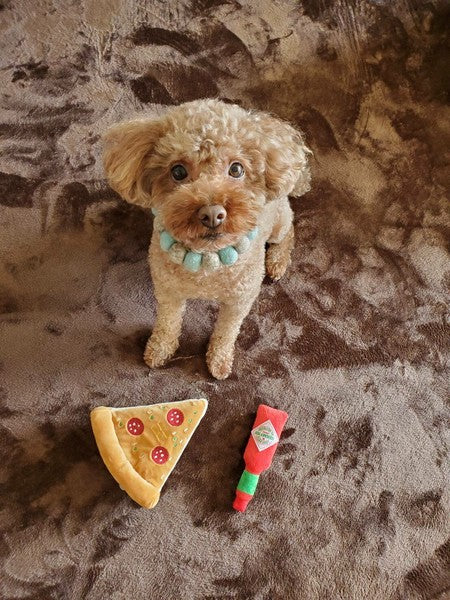 Pepperoni Pizza Dog Toy