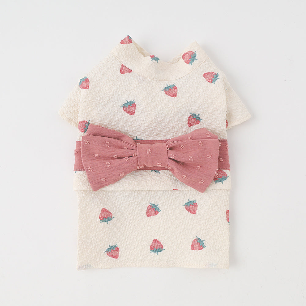 monchéri strawberry watercolour yukata (size L)