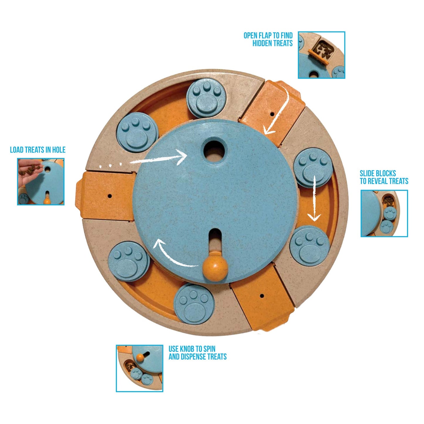 Hide 'n Seek Multi-Play Turntable Puzzle Toy