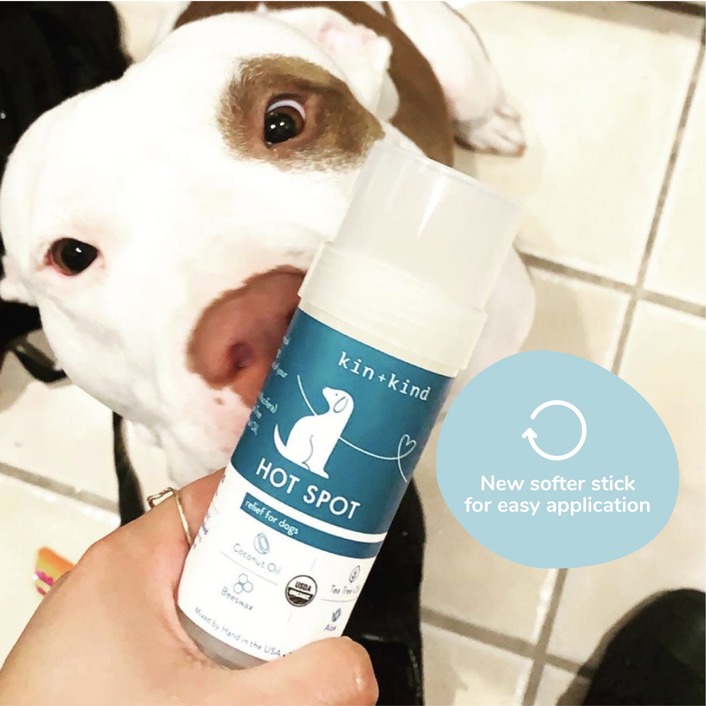 Kin + Kind Hot Spot Relief Stick for Dogs