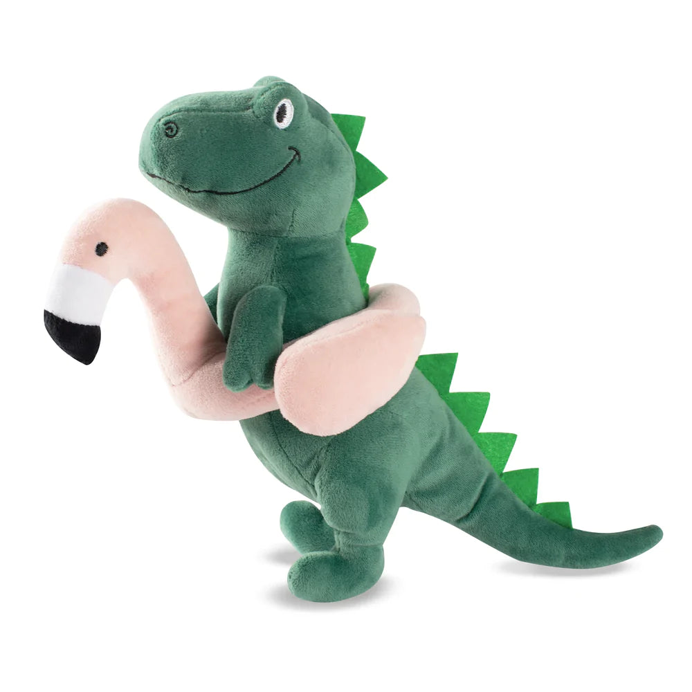 Pool Time Rex, Dog Squeaky Plush Toy